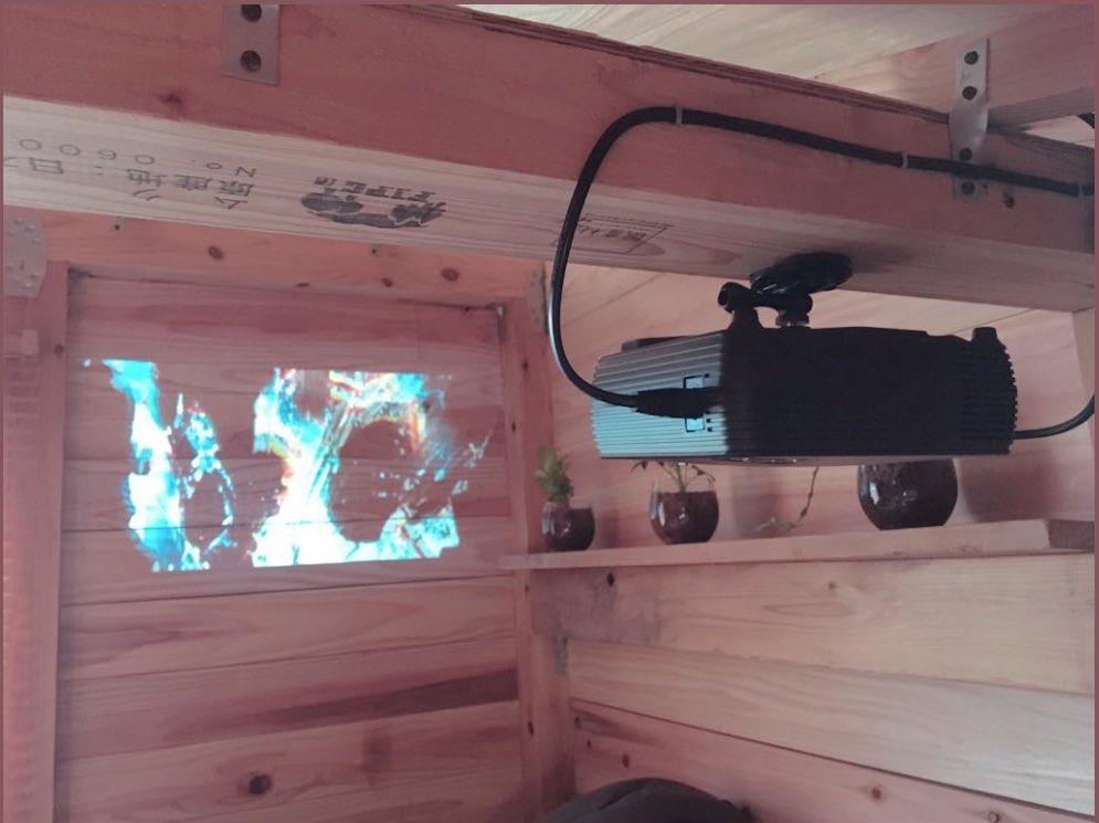 プロジェクターで映画